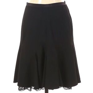 THE LIMITED  I  Black Pleated Skirt with Lace